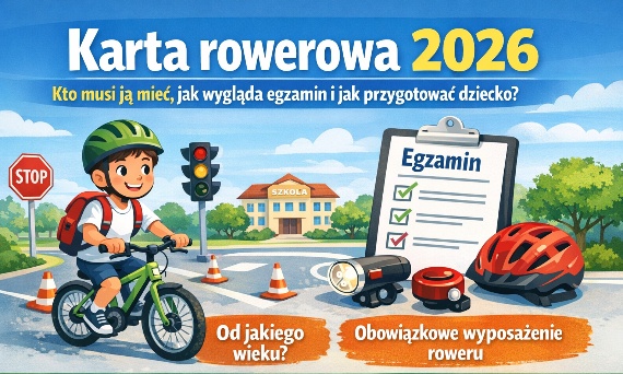 Karta rowerowa 2026 – kto musi ją mieć, jak wygląda egzamin i jak przygotować dziecko?